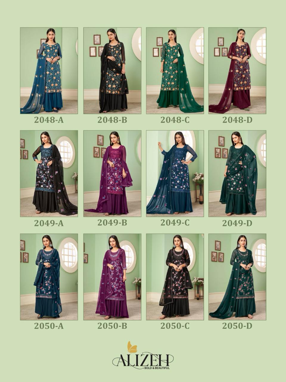 Alizeh Zaida Vol 10 Georgette Designer Salwar Suit Collection